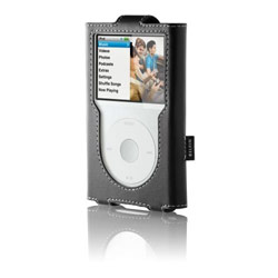 BELKIN COMPONENTS Belkin Leather Sleeve for iPod Classic - Leather - Black