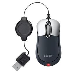 Belkin Retractable Mouse - Optical - USB