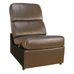 Bell'O Bello HTS103BN - Home Theater No Arm Recliner Chair - Brown Leather