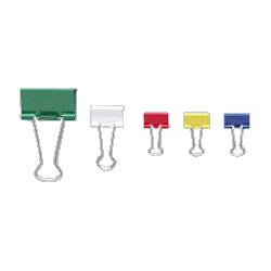 OFFICEMATE INTERNATIONAL CORP Binder Clips, Medium, Green/White/Yellow/Blue/Red (OIC31029)