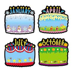 Carson Dellosa Publishing Company, Inc. Birthday Cakes Bulletin Display, 12 Cakes 13 x12 , 6 Borders (CPBCD1726)