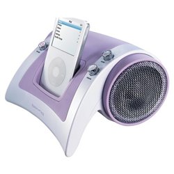 Boynq Sabre Stereo Speaker with Docking Station for iPod (Pink)