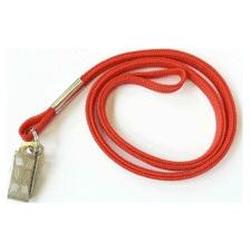 BRADY PEOPLE ID - CIPI Brady Flat Braid Lanyard with Nickel Plated Steel Bulldog Clip - Red (2135-3556)