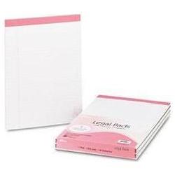 Ampad/Divi Of American Pd & Ppr Breast Cancer Awareness Perforated Pads, Letter Size, 50 Sheets/Pad (AMP20098)