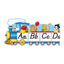 Carson Dellosa Publishing Company, Inc. Bulletin Board,Alphabet Train,9 Pcs.,Grades PK-5,12-1/2 x1 (CPBCD3206)