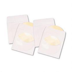 Quality Park Products CD/DVD Paper Sleeves, 24 lb., White, 100 Sleeves per Box (QUA62903)