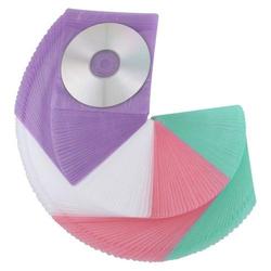 Eforcity CD / DVD Sleeve w/ 2 Binding Holes, 100pcs, Assorted Color