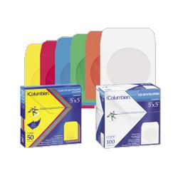 Columbian Envelope CD Envelopes, For All Standard CD Formats, 5 x5 , Assorted (WEVCO849)