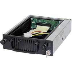 CRU Data Express DE200 3.5 Hard Drive Enclosure - Storage Enclosure - 1 x 3.5 - 1/3H Internal - Black