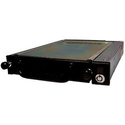 CRU Data Express DE275 Hard Drive Enclosure - Storage Enclosure - 1 x 3.5 - 1/3H Internal Hot-swappable - Black (6466-7100-0500)