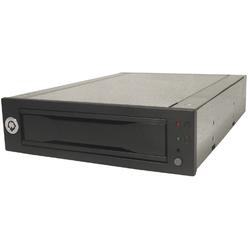 CRU Data Express DX115 3.5 Hard Drive Carrier - Storage Enclosure - 1 x 3.5 - 1/3H Internal - Black