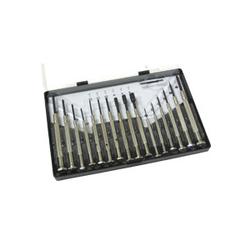 CABLES TO GO Cables To Go 16 Piece Jeweler Screwdriver Set - Chrome