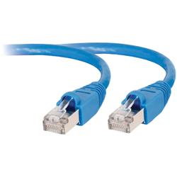CABLES TO GO Cables To Go Cat. 6a Shielded Patch Cable - 1 x RJ-45 - 1 x RJ-45 - 3ft - Blue