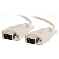 CABLES TO GO Cables To Go DB9 Cable - 1 x DB-9 Serial - 1 x DB-9 Serial - 15ft - Beige