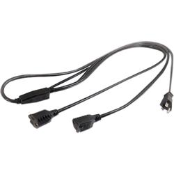 CABLES TO GO Cables To Go Y-Splitter Power Cable - - 6ft - Black