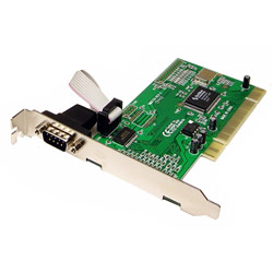 CABLES UNLIMITED Cables Unlimited 1 Port DB9 Serial Netmos 9820 Chipset PCI I/O Card - 1 x 9-pin DB-9 Serial