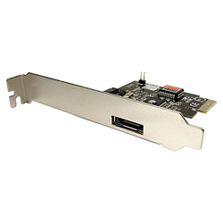 CABLES UNLIMITED Cables Unlimited 1 SATA 2 & 1 e-SATA PCI Express Card - 1 x 7-pin Serial ATA/300 External SATA, 1 x 7-pin Serial ATA/300 Serial ATA Internal