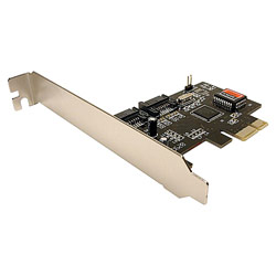 CABLES UNLIMITED Cables Unlimited 2 Ports SATA 2 RAID PCI Express Card - PCI Express - Up to 300MBps - 2 x 7-pin Serial ATA/300 - Serial ATA Internal