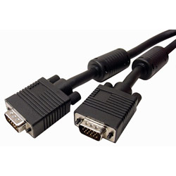 CABLES UNLIMITED Cables Unlimited 35ft SVGA Cable Male to Male - 1 x HD-15 - 1 x HD-15 - 35ft - Black