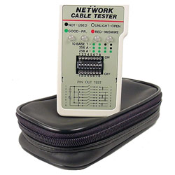 CABLES UNLIMITED Cables Unlimited 4in RJ45 Network Tester - RJ-45 Network - Cable Analyzer