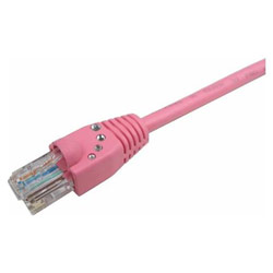 CABLES UNLIMITED Cables Unlimited KaBLING 14ft Pink Pink Cat5e Patch Cable w/ Bling and Snagless Boot - 1 x RJ-45 - 1 x RJ-45 - 14ft - Pink