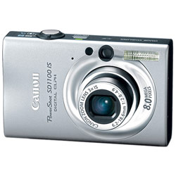 CANON USA - DIGITAL CAMERAS Canon PowerShot SD1100 IS 8 Megapixels, ISO 1600, 3x Optical Zoom Digital Camera - Swing Silver