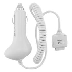 Eforcity Car Charger for Microsoft Zune, White