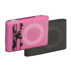 Case Logic Slimline Silicone Case for iPOD Shuffle - Silicon - Dark Gray, Pink