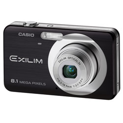 Casio EX-Z80BK 8 Megapixel, 2.6 LCD, Face Detection, 3x Optical Zoom Digital Camera - Black