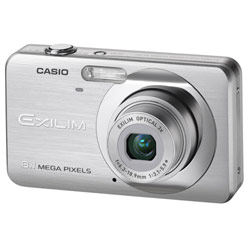 Casio EX-Z80SR 8 Megapixel, 2.6 LCD, Face Detection, 3x Optical Zoom Digital Camera - Silver