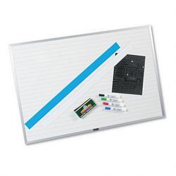 Magna Visual, Inc. Changeable 23 Row Planner Board Kit with Movable Columns & Accessories, 36x24 (MAVNMW2436G)