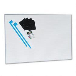 Magna Visual, Inc. Changeable 47 Row Planner Board Kit with Movable Columns & Accessories, 72x48 (MAVNMW4872G)