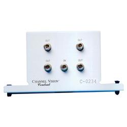 Channel Vision 4-Way RF-Splitter - 2300MHz - Signal Splitter