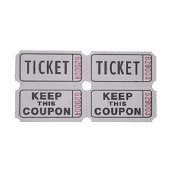 Sparco Products Check Ticket, Roll, Double with Coupon, 2000 Ct, White (SPR99210)