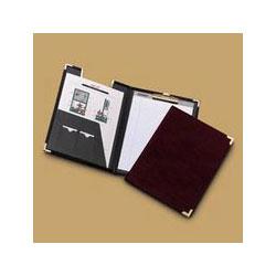 Samsill Corporation Classic Collection® Pad Holder with Brass Corners & 8 1/2 x 11 Pad, Burgundy (SAM70014)