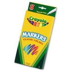 Binney And Smith Inc. Classic Colors Non Washable Waterbased Markers, Fine Line, 8 Color Pack (BIN587709)