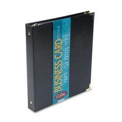 Samsill Corporation Classic™ Vinyl Refillable 200 Cap. Business Card Binder, 11 1/8x10 1/4, Black (SAM81080)