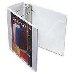 Cardinal Brands Inc. ClearVue™ Premium Slant D® Vinyl Presentation Binder, 5 Capacity, White (CRD10900)