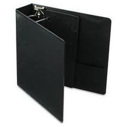 Cardinal Brands Inc. ClearVue™ XtraValue™ D Ring Presentation Binder, Black Vinyl, 2 Capacity (CRD17501)