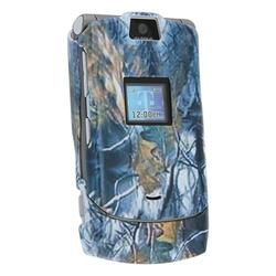 Eforcity Clip-On Case for Motorola RAZR V3 / V3c / V3m, Abstract Leaf Pattern by Eforcity