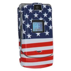 Eforcity Clip-On Case for Motorola RAZR V3 / V3c / V3m, USA Flag by Eforcity
