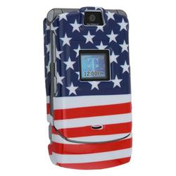 Eforcity Clip-On Case for Motorola RAZR V3 / V3c / V3m, USA Flag by Eforcity
