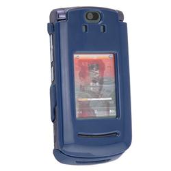 Eforcity Clip-On Case w/Belt Clip for Motorola RAZR2 V8 / V9m, Navy Blue by Eforcity