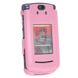 Eforcity Clip-On Case w/Belt Clip for Motorola RAZR2 V8 / V9m, Pink by Eforcity