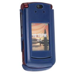 Eforcity Clip-On Case w/ Belt Clip for Motorola RAZR2 V9, Navy Blue by Eforcity