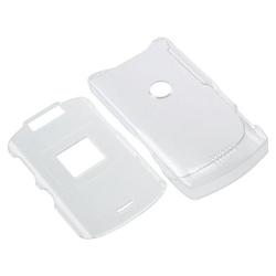 Eforcity Clip-On Crystal Case for Motorola V3xx Clip-on, Clear