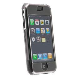 Eforcity Clip On Crystal Case w/ Belt Clip for Apple iPhone, Clear Smoke