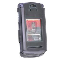 Eforcity Clip-On Crystal Case w/Belt Clip for Motorola RAZR2 V8 / V9m, Clear Smoke by Eforcity