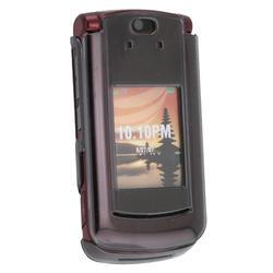 Eforcity Clip-On Crystal Case w/ Belt Clip for Motorola RAZR2 V9, Clear Smoke by Eforcity