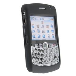 Eforcity Clip-On Rubber Case for Blackberry Curve 8300, Black by Eforcity